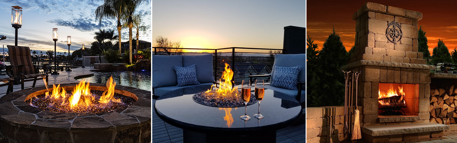 Outdoor Fire Pits, Outdoor Fire Tables, and Outdoor Fireplaces