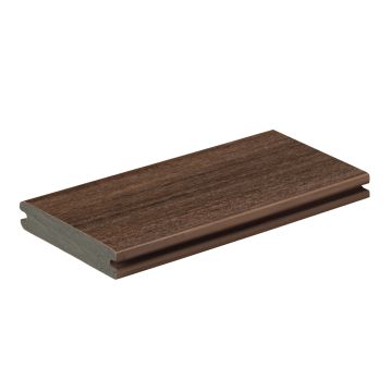 AZEK VINTAGE GROOVED 12' DECK BOARD (ENGLISH WALNUT)