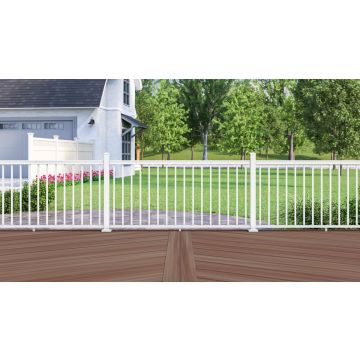 RDI AVALON 6' LEVEL RAIL PANEL W/ SQUARE BALUSTERS [73019269] (WHITE)