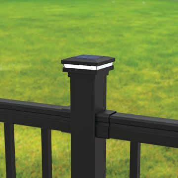 RDI AVALON 2.5" SOLAR DOWN LIGHT POST CAP(MATTE BLACK)7304439