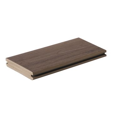 AZEK LANDMARK GROOVED 20' DECK BOARD (AMERICAN WALNUT)