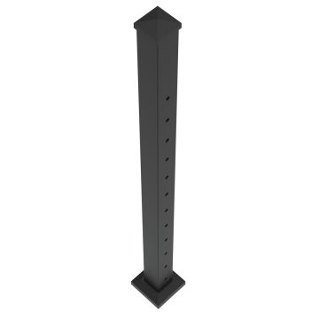 RDI AVALON CABLE RAIL 45" ROUTED CABLE END POST [73042979] (MATTE BLACK)