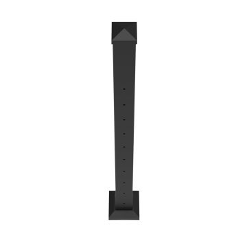RDI AVALON CABLE RAIL 39" ROUTED CABLE CORNER POST [73042994] (MATTE BLACK)
