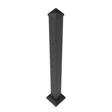 RDI AVALON CABLE RAIL 42" ROUTED CABLE MID STAIR POST [73050044] (MATTE BLACK)