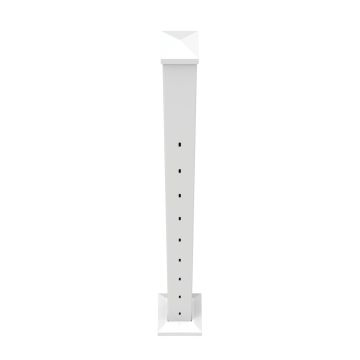 RDI AVALON CABLE RAIL 42" ROUTED CABLE MID STAIR POST [73050045] (WHITE)